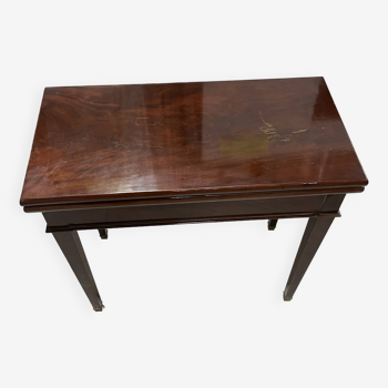 Game table in directory mahogany veneer