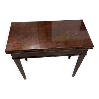 Game table in directory mahogany veneer
