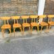 Suite de 6 chaises luterma modèle "Banane"