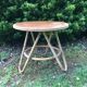 Rattan side table