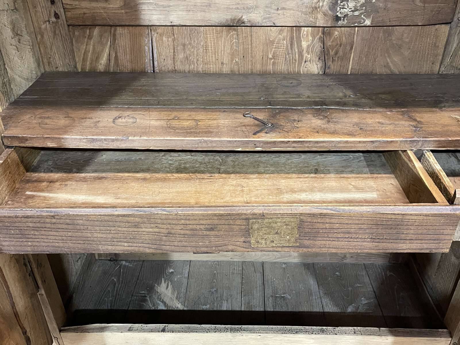 19th century raw chestnut country wardrobe