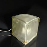 Lampe cube en verre vintage iviken par ikea