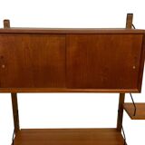 Vintage Poul Cadovius Royal System wandsysteem wandmeubel