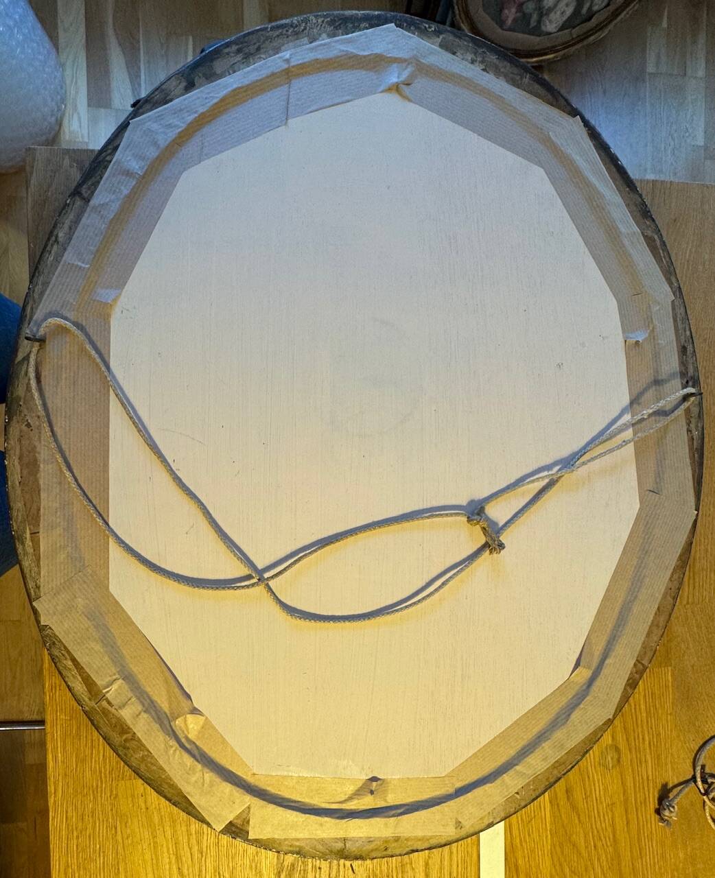 Old painting, portrait of a young boy 19th century