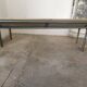 Paire de bancs d'école vintage métal et bois