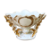 Former Vase De Marié Porcelain Blanche - Vintage Gilding