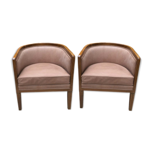 Paire de fauteuils époque