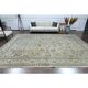 1960s Vintage Persian Handmade Wool Cotton Beige Area Rug 292x395