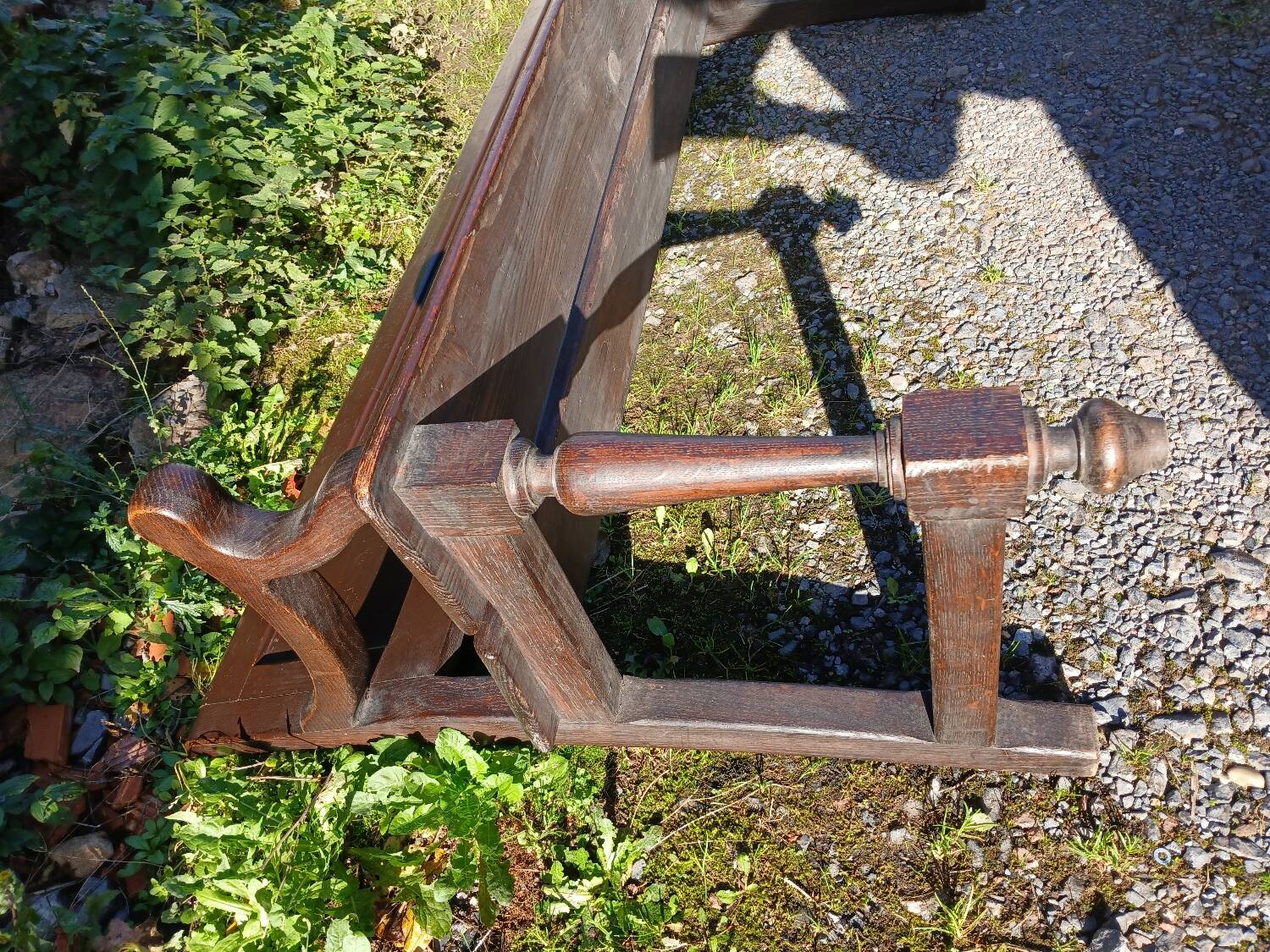 Pair of antique church pews
