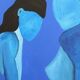 Femmes au bain de minuit ,toile unique par Bodasca