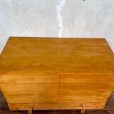Covered storage unit / vintage silverware with compass feet