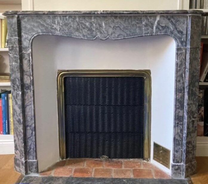 Pompadour marble fireplace 1860