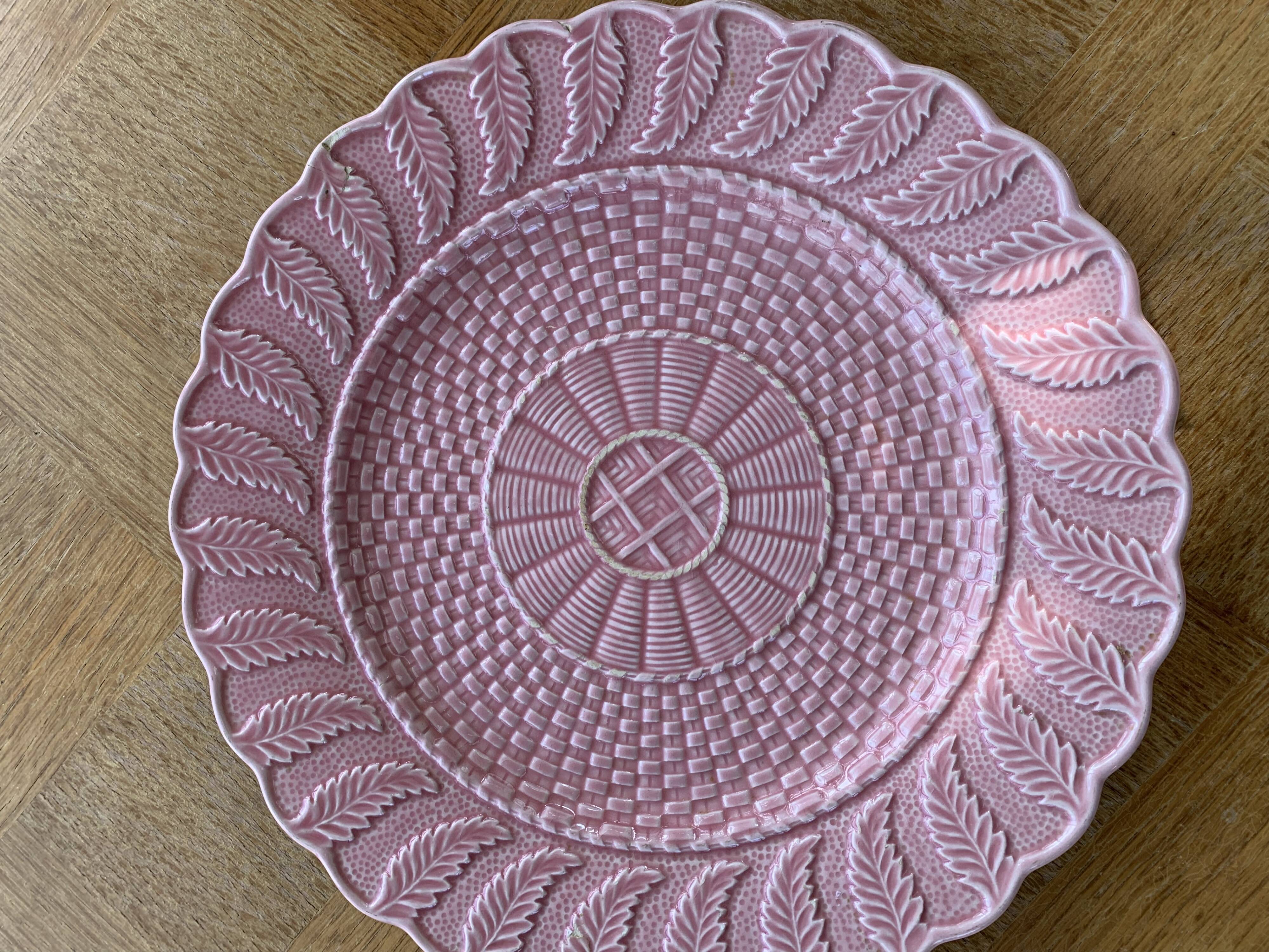 Plat à gâteaux en barbotine céramique