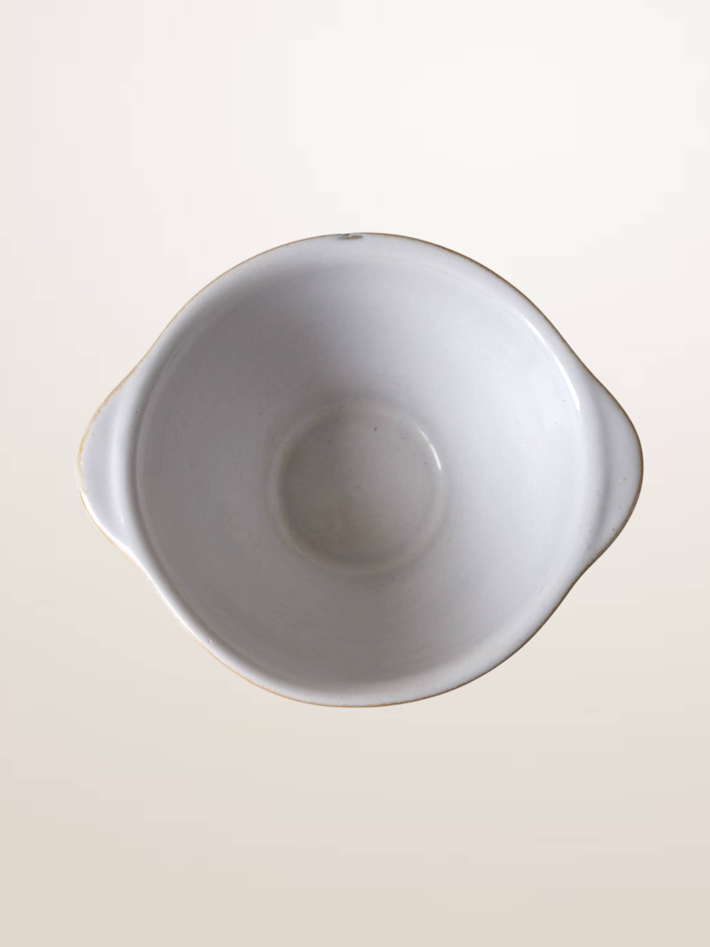 Set of three ear bowls Grespots Digoin, circa 1950