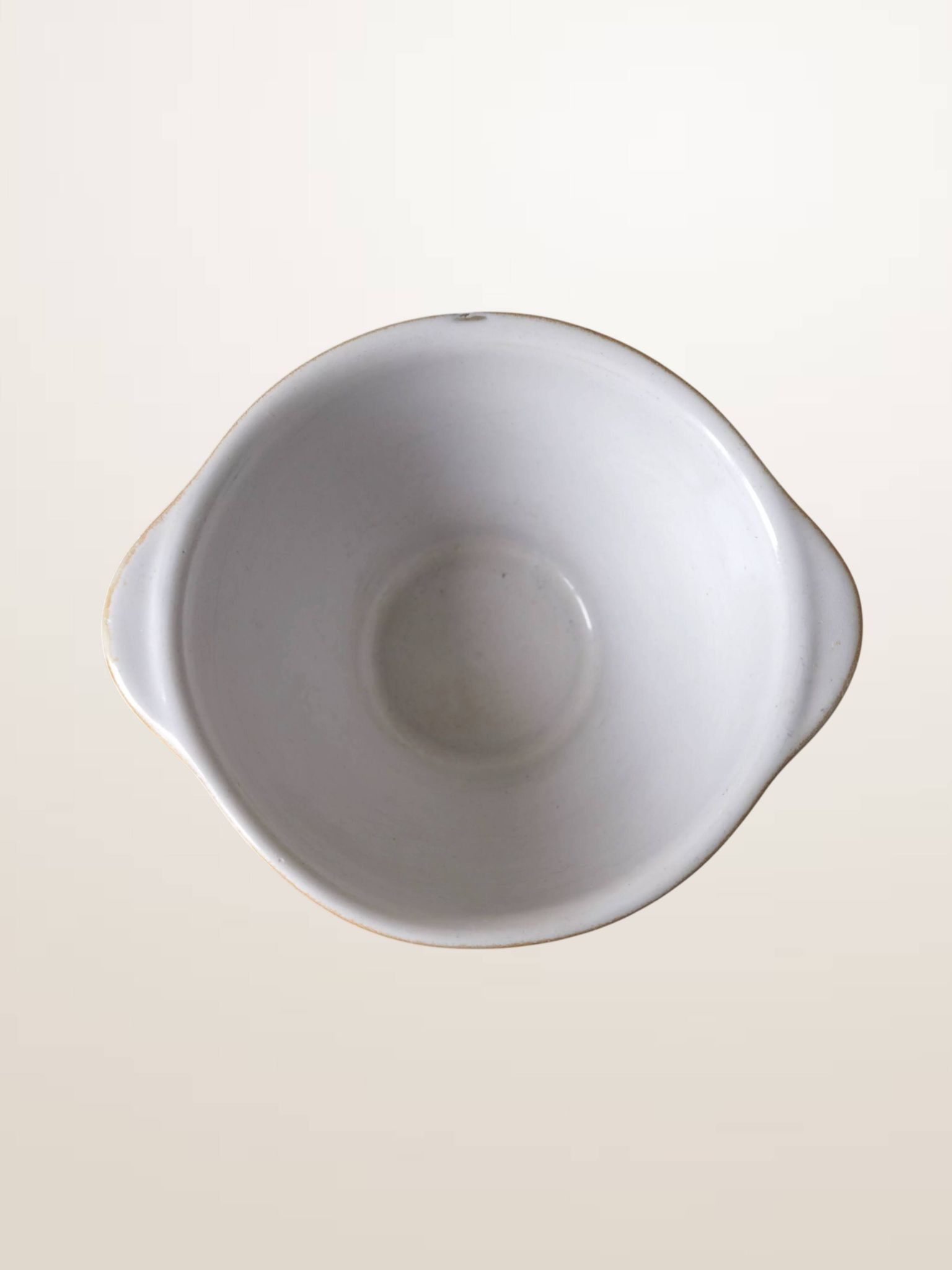 Série de trois bols à oreilles Grespots Digoin, circa 1950