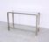 Vintage glass and metal console table by Pierre Vandel, 1970s