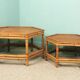 Ensemble 2 tables basses bambou