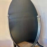 Oval beveled mirror