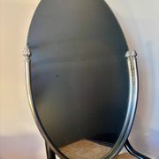 Oval beveled mirror