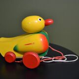 wooden pull-along duck