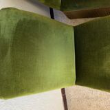 Pair of vintage green velvet heaters