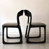 Pair of Baumann sleigh chairs