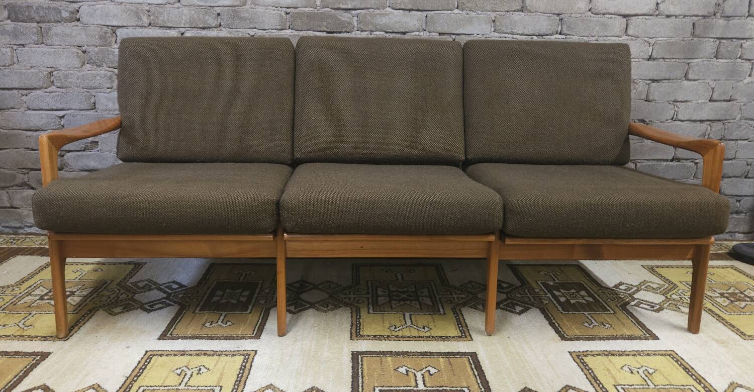Canapé scandinave 3 places année 1960