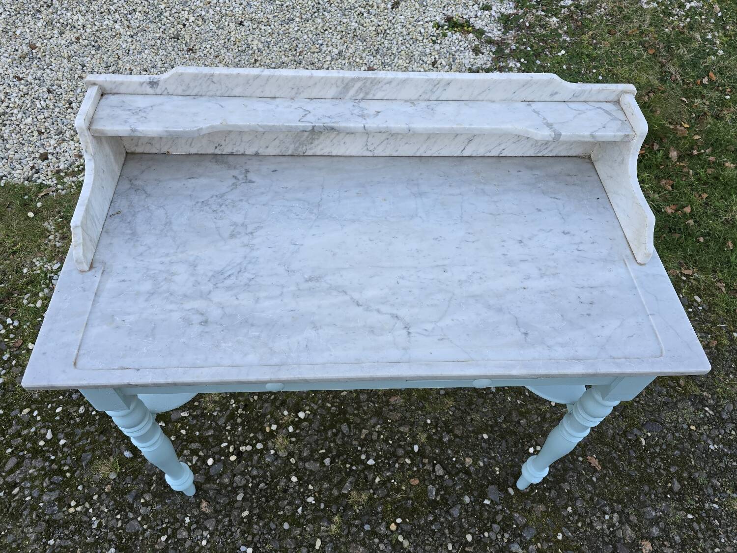 Marble top dressing table old white marble top dressing table