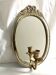 Grand porte-bougie mural vintage en miroir