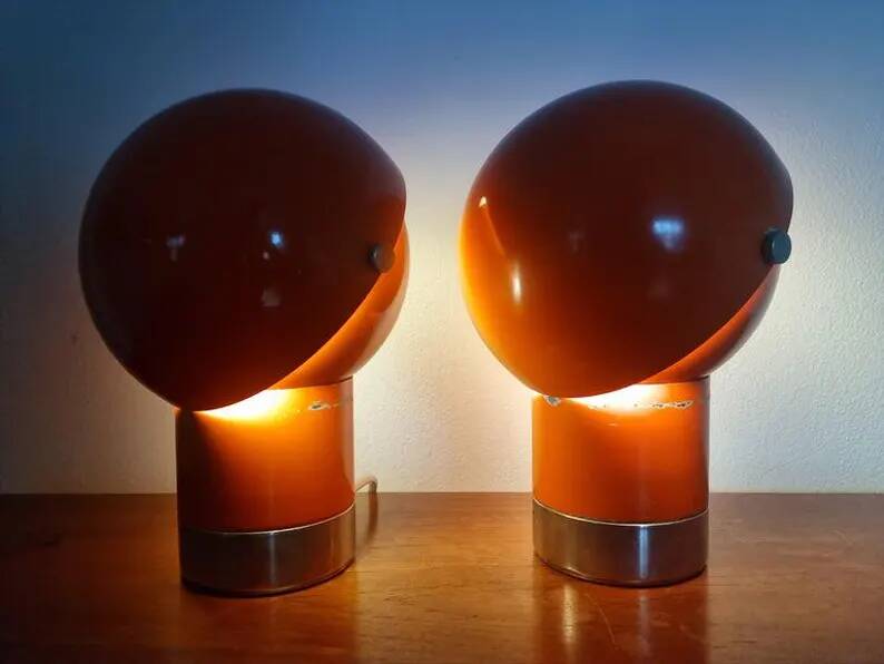 Pair of Mid-Century Table Lamps Designed by Pavel Grus, Kamenicky Senov, 1960s