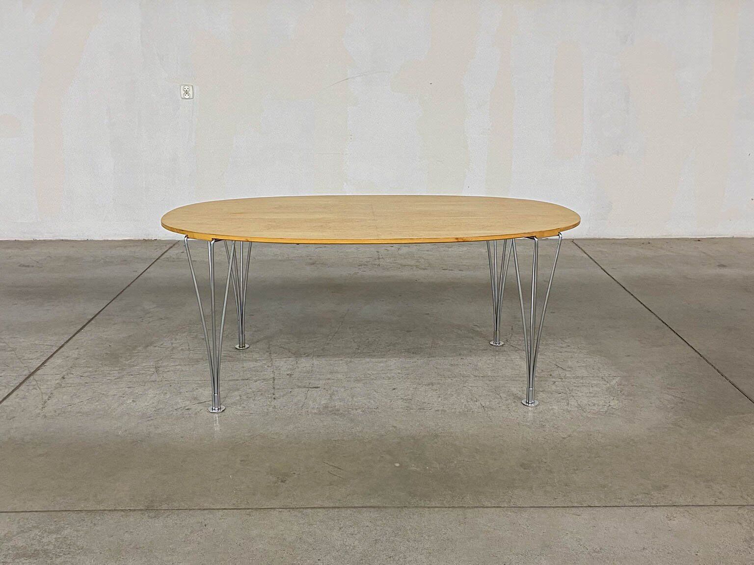 Superellipse table by Bruno Mathsson and Piet Hein for Fritz Hansen