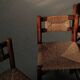Handcrafted chairs in solid pine and woven straw – France, circa 1950