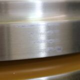 Golden vintage brass lamp: 1970s Scandinavian Mid-Century Modern