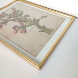 Botanical poster cade gilded wood