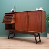 Buffet haut en teck, design danois, années 1960