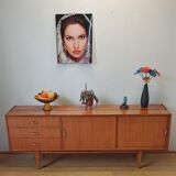 Modernist long sideboard of the 1970s