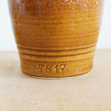 Vase with handles 70s lava stone
