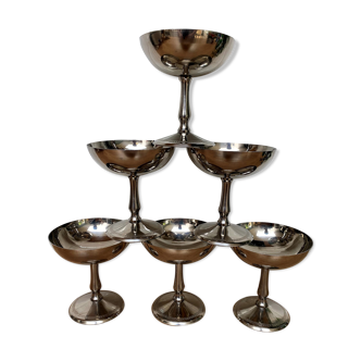 Set of 6 ice cream cups