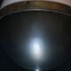 Large Hicks globe pendant light in bronze and glass by Thomas O'Brien USA