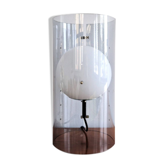 Model D-2045 Cylindrical table lamp with globe for Raak Amsterdam, The Netherlands 1960's