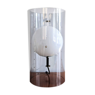Lampe de table cylindrique modèle D-2045 avec globe pour Raak Amsterdam, Pays-Bas, années 1960