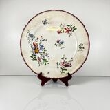 Large round patinated dish, Strasbourg model, Sarreguemines, 1880-1918