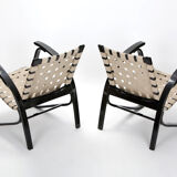 Fauteuils d’impression zébrée par Jan Vanek 1935