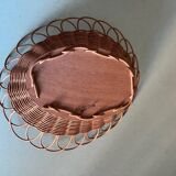 Vintage rattan basket basket
