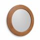 Round mirror, solid oak, formerly a dresser of Ginette.