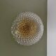 vintage glass globe wall light or ceiling light with diamond point design