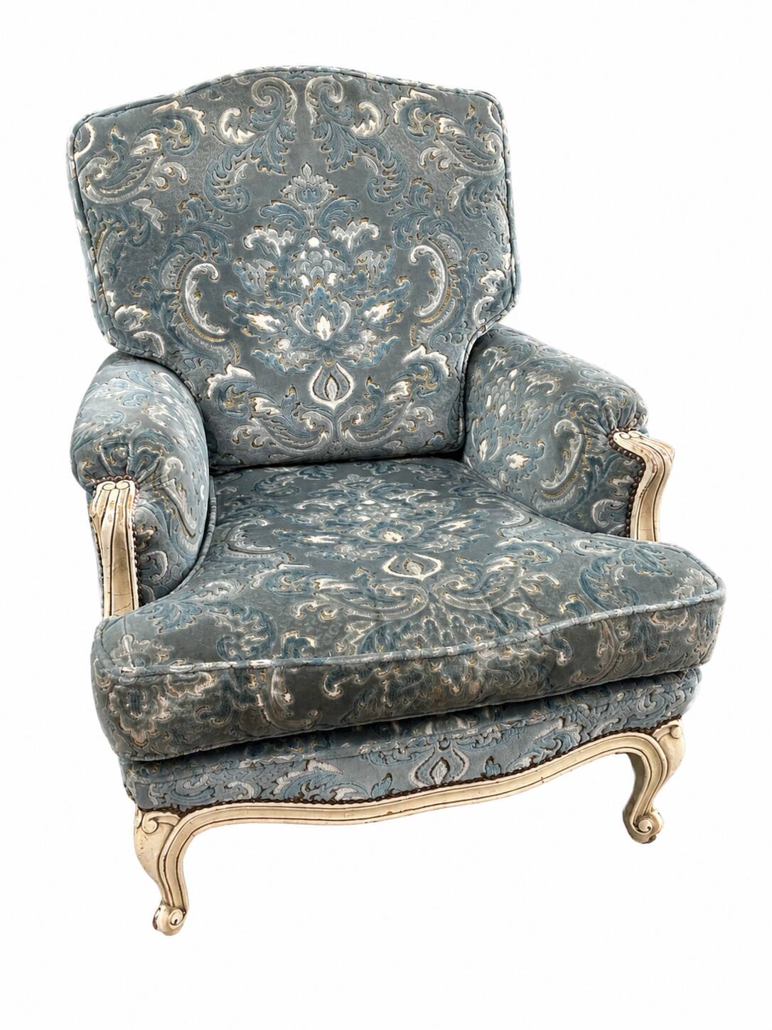 Set of 4 Louis XV cottage Provence armchairs