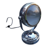 Chrome metal "lighthouse" lamp