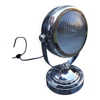 Lampe métal chromé "phare"
