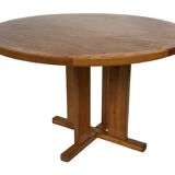 Vintage Design Pine Dining Table, Oval Table from the 1970s